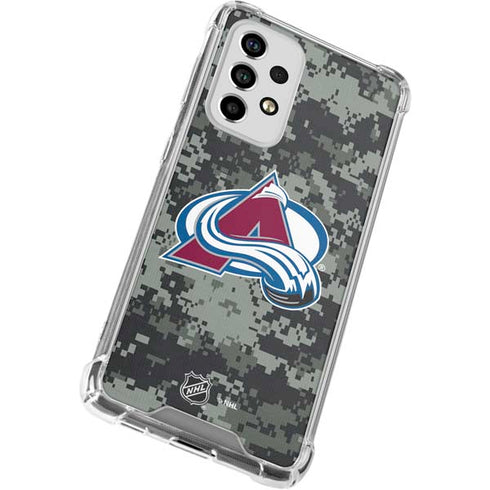 NHL Colorado Avalanche Camo Galaxy A53 5G Clear Case
