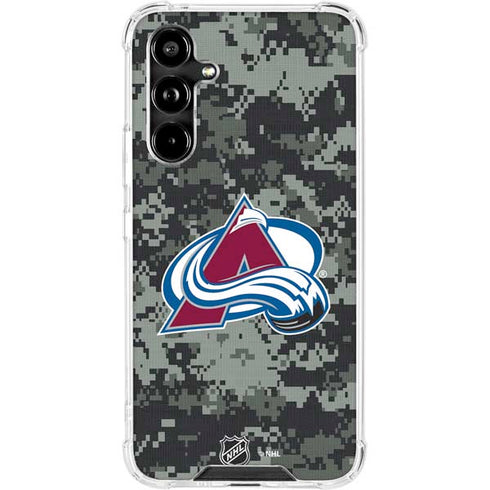 NHL Colorado Avalanche Camo Galaxy A54 5G Clear Case