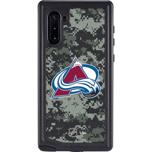NHL Colorado Avalanche Camo Galaxy Note 10 Waterproof Case