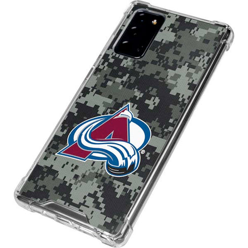 NHL Colorado Avalanche Camo Galaxy Note20 5G Clear Case