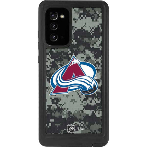 NHL Colorado Avalanche Camo Galaxy Note20 5G Waterproof Case
