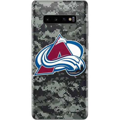 NHL Colorado Avalanche Camo Galaxy S10 Plus Skin