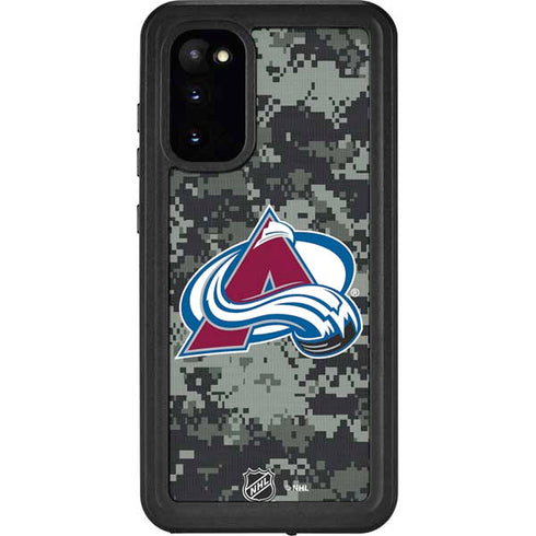NHL Colorado Avalanche Camo Galaxy S20 Waterproof Case