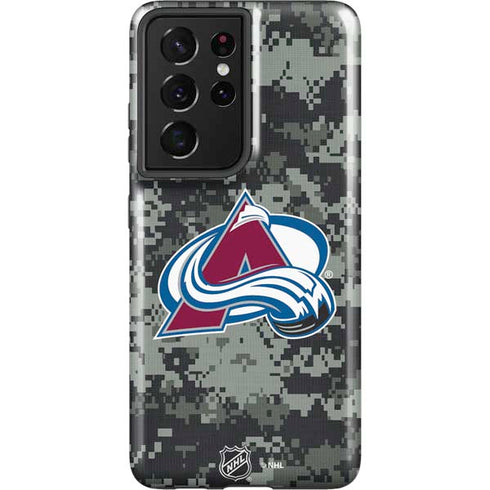 NHL Colorado Avalanche Camo Galaxy S21 Ultra 5G Pro Case