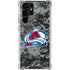 NHL Colorado Avalanche Camo Galaxy S22 Ultra Clear Case