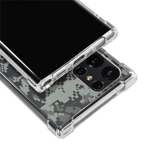 NHL Colorado Avalanche Camo Galaxy S22 Ultra Clear Case