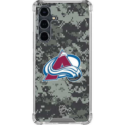 NHL Colorado Avalanche Camo Galaxy S23 FE Clear Case