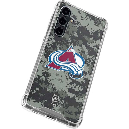 NHL Colorado Avalanche Camo Galaxy S23 FE Clear Case