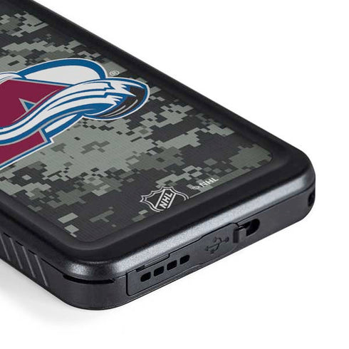 NHL Colorado Avalanche Camo Galaxy S23 Plus Waterproof Case