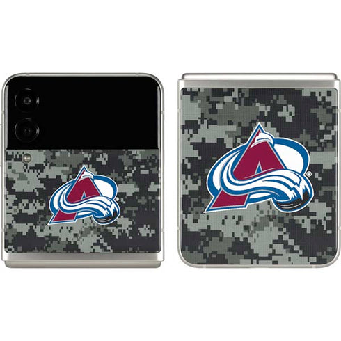 NHL Colorado Avalanche Camo Galaxy Z Flip3 5G Skin