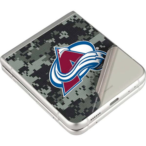 NHL Colorado Avalanche Camo Galaxy Z Flip3 5G Skin