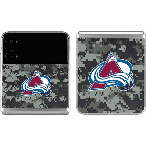NHL Colorado Avalanche Camo Galaxy Z Flip4 5G Skin