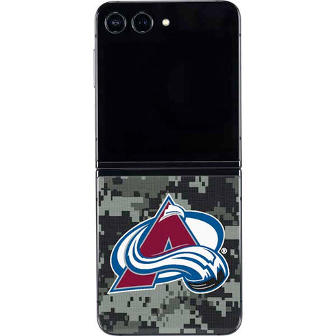 NHL Colorado Avalanche Camo Galaxy Z Flip5 5G Skin