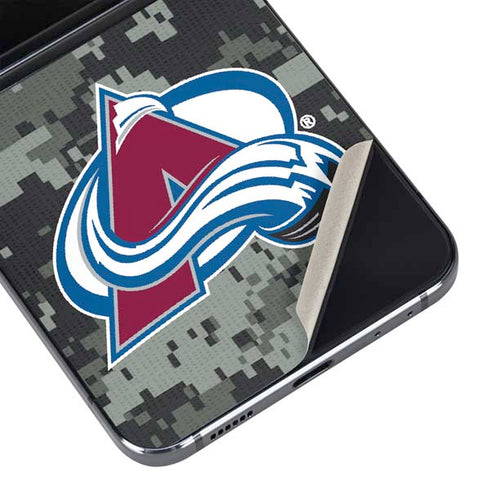 NHL Colorado Avalanche Camo Galaxy Z Flip5 5G Skin