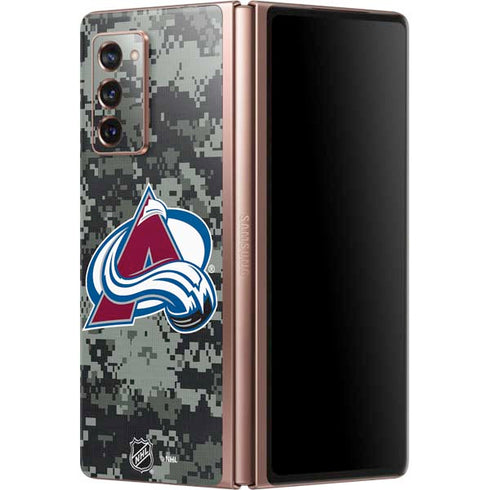 NHL Colorado Avalanche Camo Galaxy Z Fold2 5G Skin