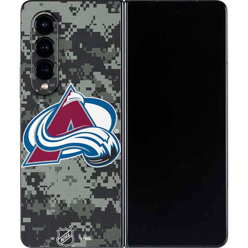 NHL Colorado Avalanche Camo Galaxy Z Fold4 5G Skin