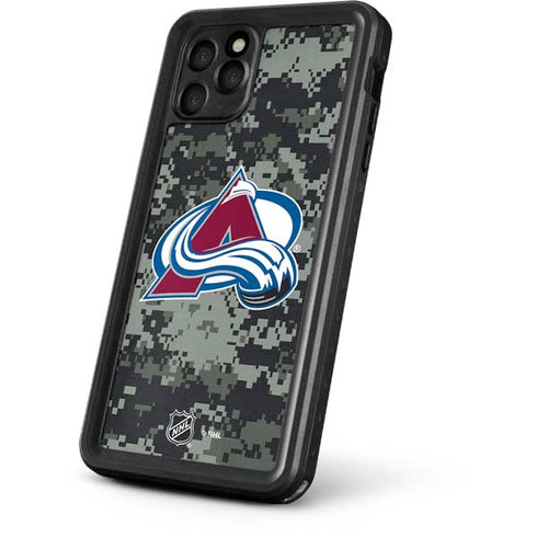 NHL Colorado Avalanche Camo iPhone 11 Pro Waterproof Case