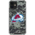 NHL Colorado Avalanche Camo iPhone 12 Clear Case