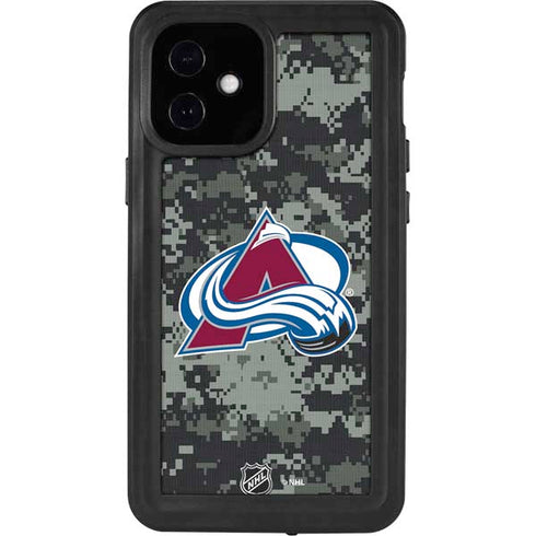 NHL Colorado Avalanche Camo iPhone 12 Mini Waterproof Case