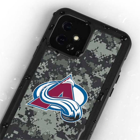 NHL Colorado Avalanche Camo iPhone 12 Mini Waterproof Case