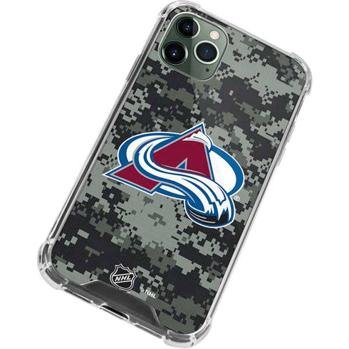 NHL Colorado Avalanche Camo iPhone 12 Pro Clear Case