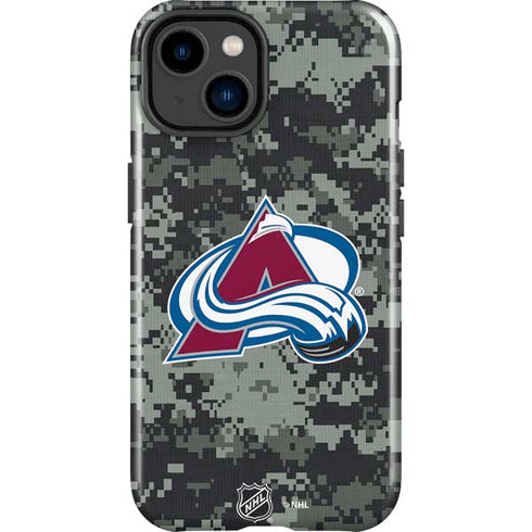 NHL Colorado Avalanche Camo iPhone 15 Plus Impact Case