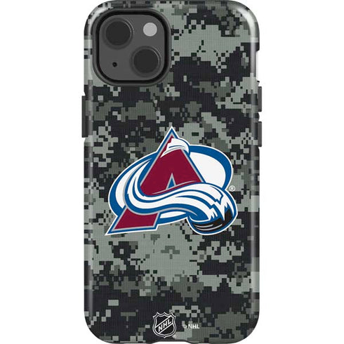 NHL Colorado Avalanche Camo iPhone 15 Impact Case