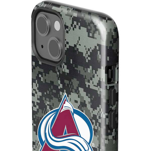 NHL Colorado Avalanche Camo iPhone 15 Impact Case