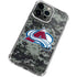 NHL Colorado Avalanche Camo iPhone 15 Pro Clear Case
