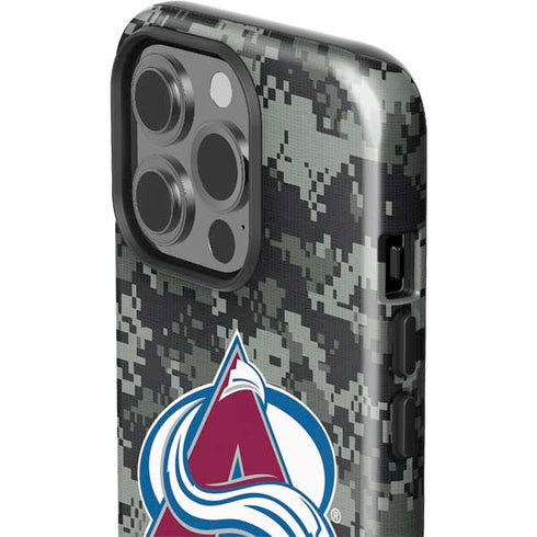 NHL Colorado Avalanche Camo iPhone 15 Pro Impact Case