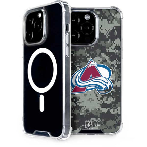 NHL Colorado Avalanche Camo iPhone 15 Pro MagSafe Case