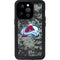 NHL Colorado Avalanche Camo iPhone 15 Pro Waterproof Case
