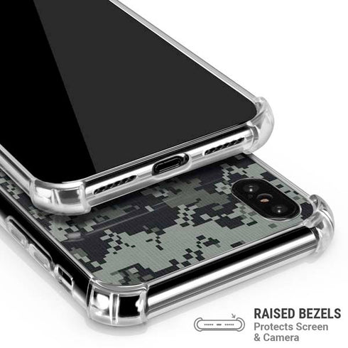 NHL Colorado Avalanche Camo iPhone XS Max Clear Case