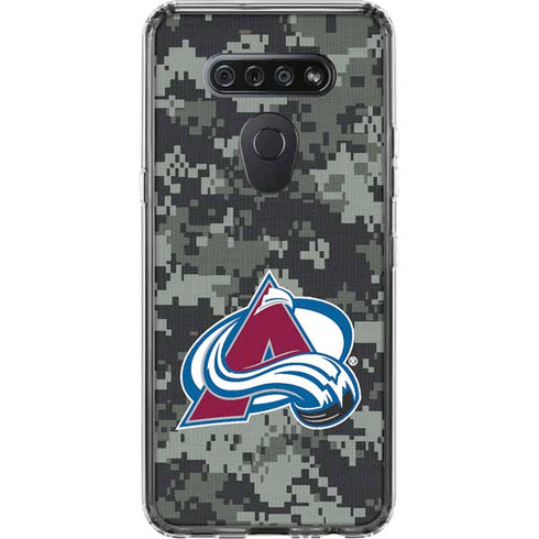 NHL Colorado Avalanche Camo LG K51/Q51 Clear Case