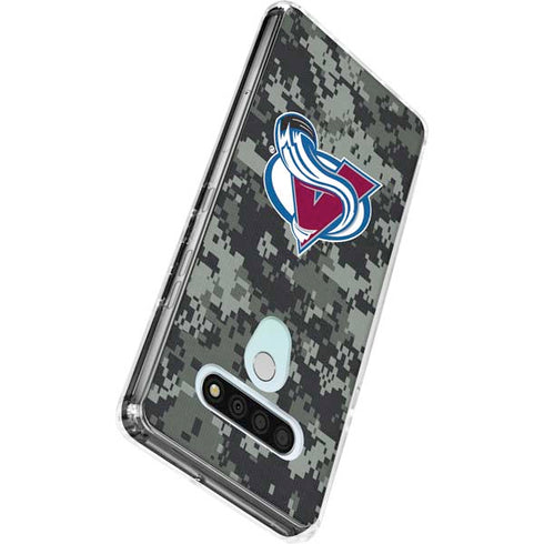 NHL Colorado Avalanche Camo LG Stylo 6 Clear Case