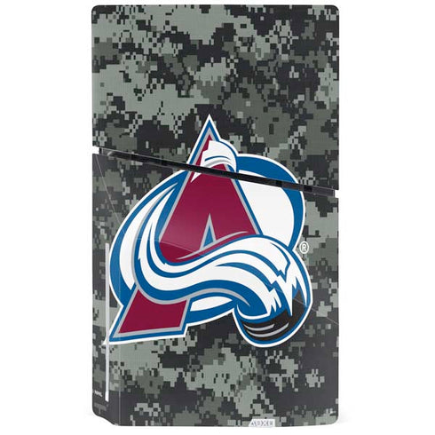 NHL Colorado Avalanche Camo PS5 Slim Disk Console Skin