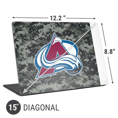 NHL Colorado Avalanche Camo Universal Laptop 15in (12.2 x 8.8in) Skin