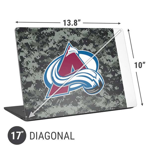 NHL Colorado Avalanche Camo Universal Laptop 17in (13.8 x 10in) Skin