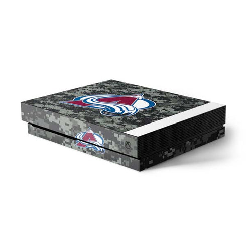 NHL Colorado Avalanche Camo Xbox One X Console Skin