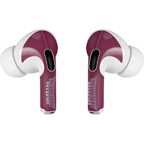 NHL Colorado Avalanche Distressed AirPods Pro 2nd Gen Skin
