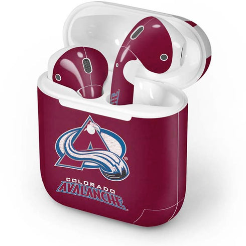 NHL Colorado Avalanche Distressed Apple AirPods 2 Skin