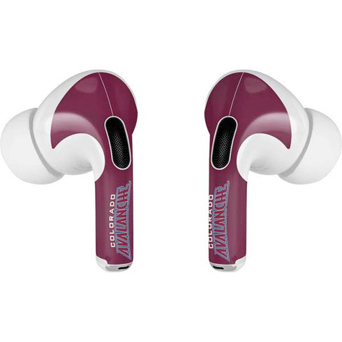 NHL Colorado Avalanche Distressed Apple AirPods Pro Skin