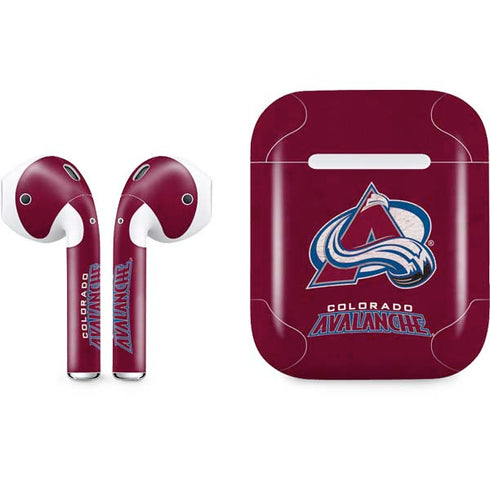 NHL Colorado Avalanche Distressed Apple AirPods Skin