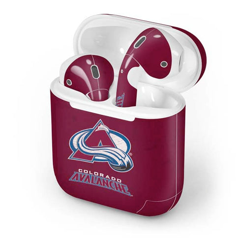 NHL Colorado Avalanche Distressed Apple AirPods Skin