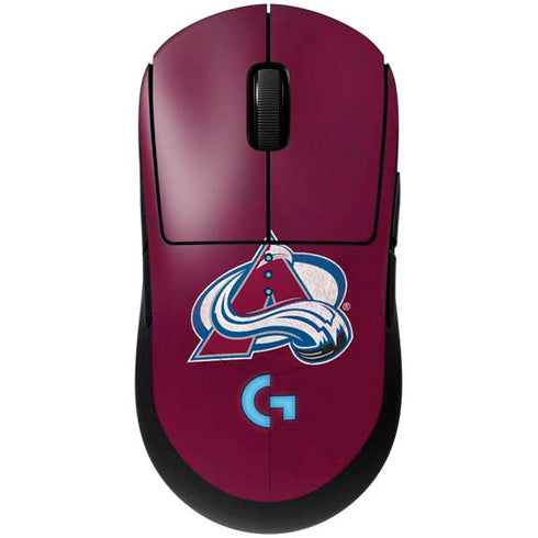NHL Colorado Avalanche Distressed G Pro Wireless Gaming Mouse Skin