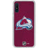 NHL Colorado Avalanche Distressed Galaxy A10e Clear Case