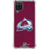 NHL Colorado Avalanche Distressed Galaxy A12 Clear Case