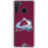NHL Colorado Avalanche Distressed Galaxy A21 Clear Case