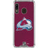 NHL Colorado Avalanche Distressed Galaxy A30 Clear Case