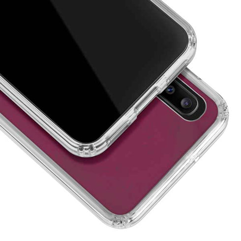 NHL Colorado Avalanche Distressed Galaxy A30 Clear Case